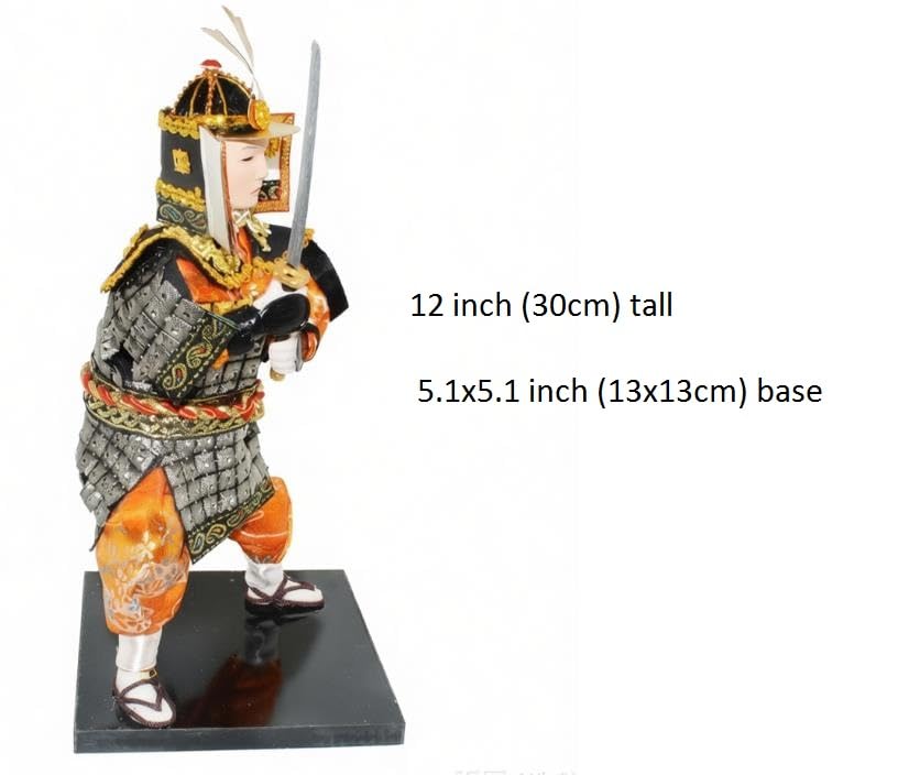 Figura Guerrero Samurai Japonés 30 cm miniatura 2