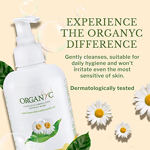 Organyc R00305 Feminine Intimate Wash For Sensitive Skin With Chamomile, Free From Chlorine, Parabens thumb #5