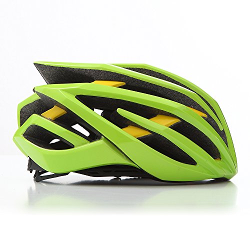 icocopro – Casco de ciclismo para hombre/mujer equitación casco de seguridad luz peso ajustable plegable, hombre, color verde, tamaño L