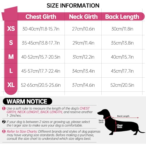 Hjyokuso Hundemantel Dackel M, Winddichter Wasserdichter Wintermantel Für Dackel Hunde, Hundejacke Für Große Hunde, Hundemantel Winter Mit Bauchschutz Und Leinenloch, Winterjacken Für Hunde - Rosa