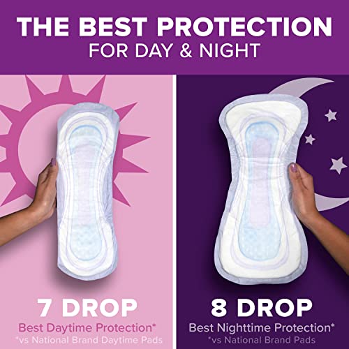 Image of Poise Incontinence Pads & Postpartum Incontinence Pads, 7 Drop Ultra Absorbency, Long Length, 24 Count, Packaging May Vary