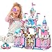burgkidz Castello Rosa Principessa, 853 Pezzi Castello Giocattolo da Costruzione Castle, Costruzione Giocattoli Regali Per Bambini di 6 7 8 9 Anni