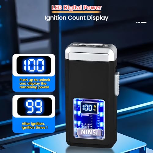 Encendedor Smart Butano Recargable Triple Llama Plateado miniatura 5