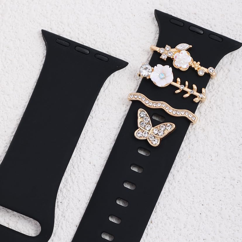 Xininyia Compatible with Disney Magic Band Plus charms with Decorative Bling Rings Loops, For Magic Band+ & Band2.0 Strap Decorations