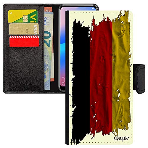 Coque drapeau allemand Galaxy S21 : pochette en cuir pour vibrer durant la Coupe du Monde