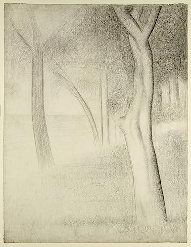 Toile Arbres de Georges Pierre Seurat affiche d'art aux finitions muséales 60x90cm