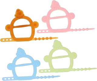 Totority Mordedor De Silicone Para Polvo 4 Unidades Mordedor Infantil Mordedor Molar Brinquedos Para Bebês Brinquedo De Mordedor De Silicone Vara Para Molar Brinquedo De Mastigar