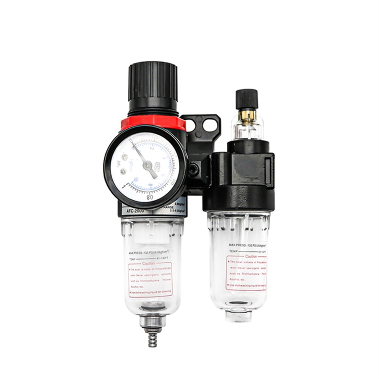HDPHCRIUN AFC2000 AFR2000 + AL2000 G1/4 air compressor oil and water separator filter is used to reduce the pressure valve regulator(Afc2000)