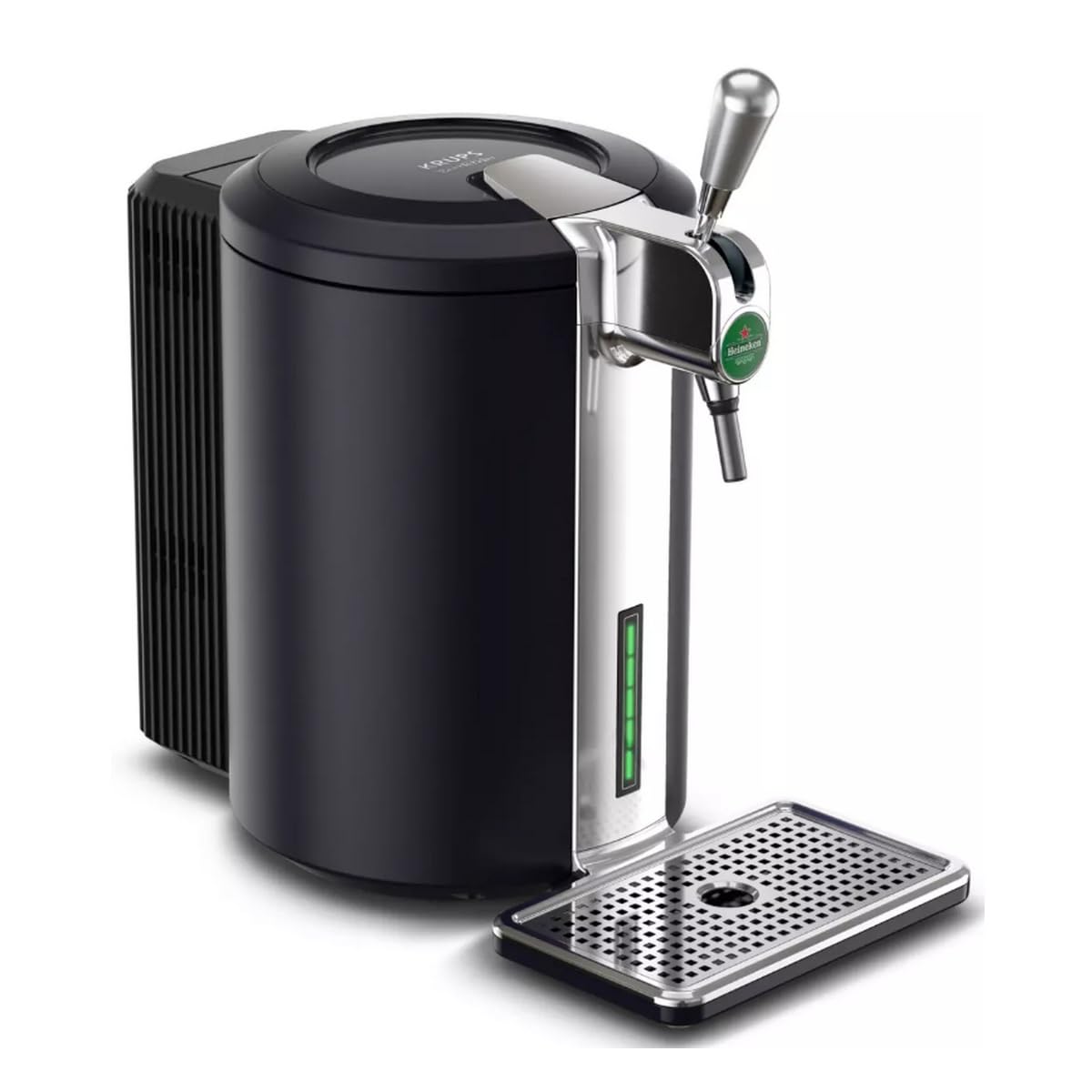 Krups Beertender Compact Ultimate, macchina per birra a pressione, schiuma e temperatura perfette, fusti 5 L, YY5603FD