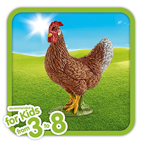 schleich 13826 Henne, für Kinder ab 3+ Jahren, FARM WORLD - Spielfigur – Bild 3