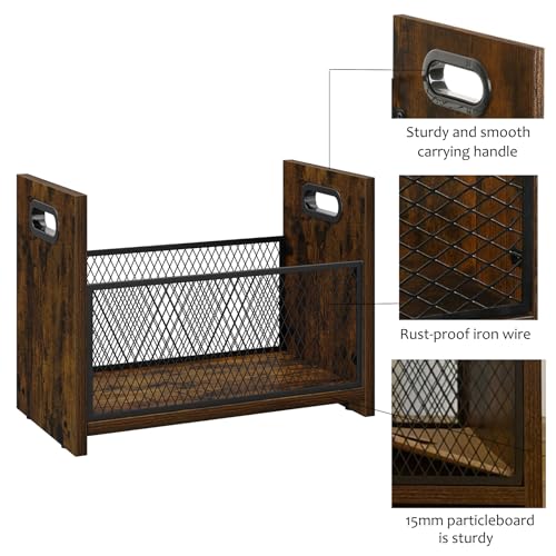 Magazine Rack, Magazine Holder for Desktop and Home Office, Magazine Rack Floor, Magazine File Holder Storage Basket for Letters, Magazines, Books, Newspapers 14.09" L x 7.5" W x 10.43" H - Image 6