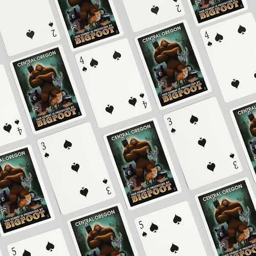 Baraja póker Central Oregon Bigfoot 52 cartas miniatura 4