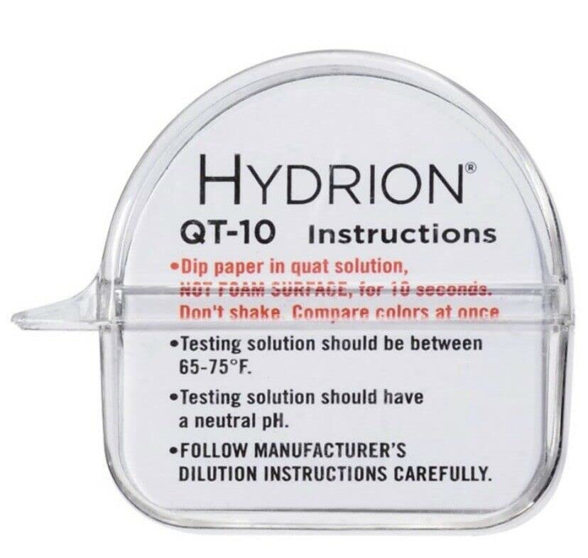 Quat Sanitizer Test Strips - Measure 0-400 ppm -4