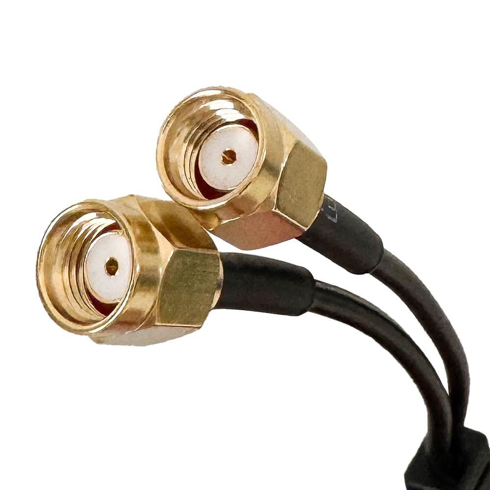 Antenne WiFi double bande pour carte mère ASUS 2,4 GHz 5 GHz RP-SMA avec câble d'extension de 0,8 m 2T2R PCI-E Bluetooth routeur réseau