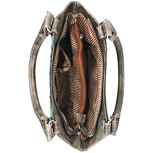 Bolso Tote para mujeres con pluma de pavo real miniatura 4
