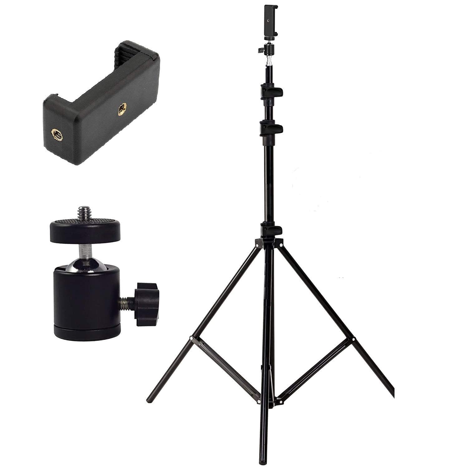 OKANGLY Lightweight & Portable Portable 7 Feet (84 Inch) Long Tripod Stand with Adjustable Mobile Clip Holder for All Mobiles & Cameras (Black) (B0CWRT8K1P) Amazon Price History, Amazon Price Tracker