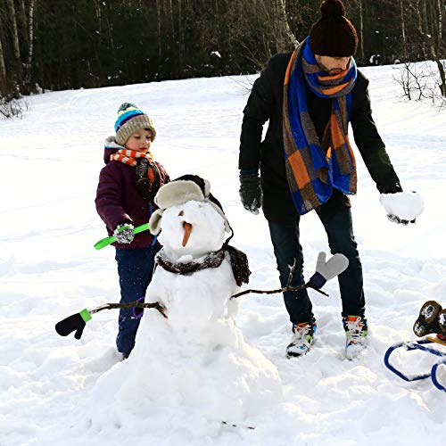 MENOLY 4 Pairs Toddler Magic Stretch Mittens Winter Warm Kids Knit Gloves for Little Girls Boys 4 colors