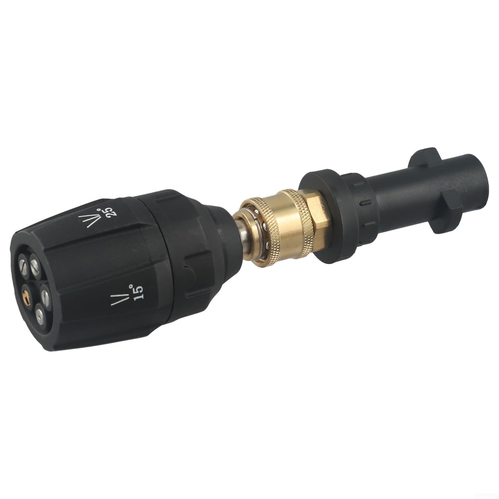 Puntas de boquilla de pulverización para lavadora a presión para modelos Karcher K2, K3, K4, K5 y K6, adaptador de conector rápido de 1/4 pulgadas, accesorios de lavadora a presión 5 en 1