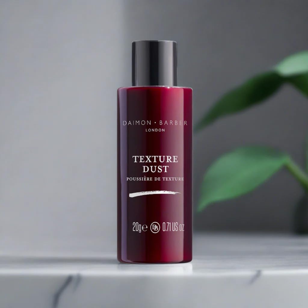 Daimon Barber Matte Texture Dust – Men’s Hair Styling Powder for Volume, Texture & Natural Matte Finish – Ideal for Fine or Thinning Hair – 20g