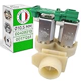 Valvula de Entrada para Lavadora con 2 Salidas de 180° Ø 10,5 mm con el Código Original 00428210 428210 00171261 171261 para Bosch para Balay para Siemens-MADE IN ITALY-Garantía de 5 Años–ONIX TECH