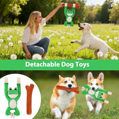 50% Off Squeaky Plush Dog Toy with Interactive Tug of War Design