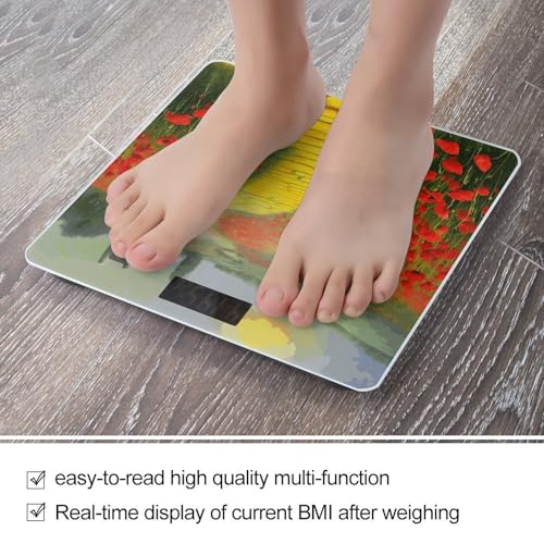 Báscula digital de baño precisa FekiLoot con pantalla grande miniatura 5
