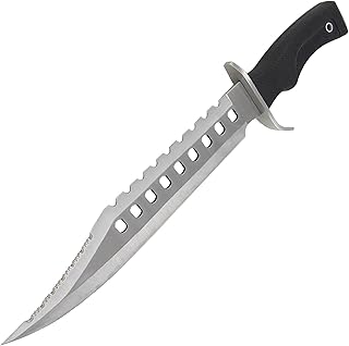 Armory Replicas™ - Hunting Outdoor Survivors Sporting Sawback Knife 17 Inches Silver - Armory Replicas