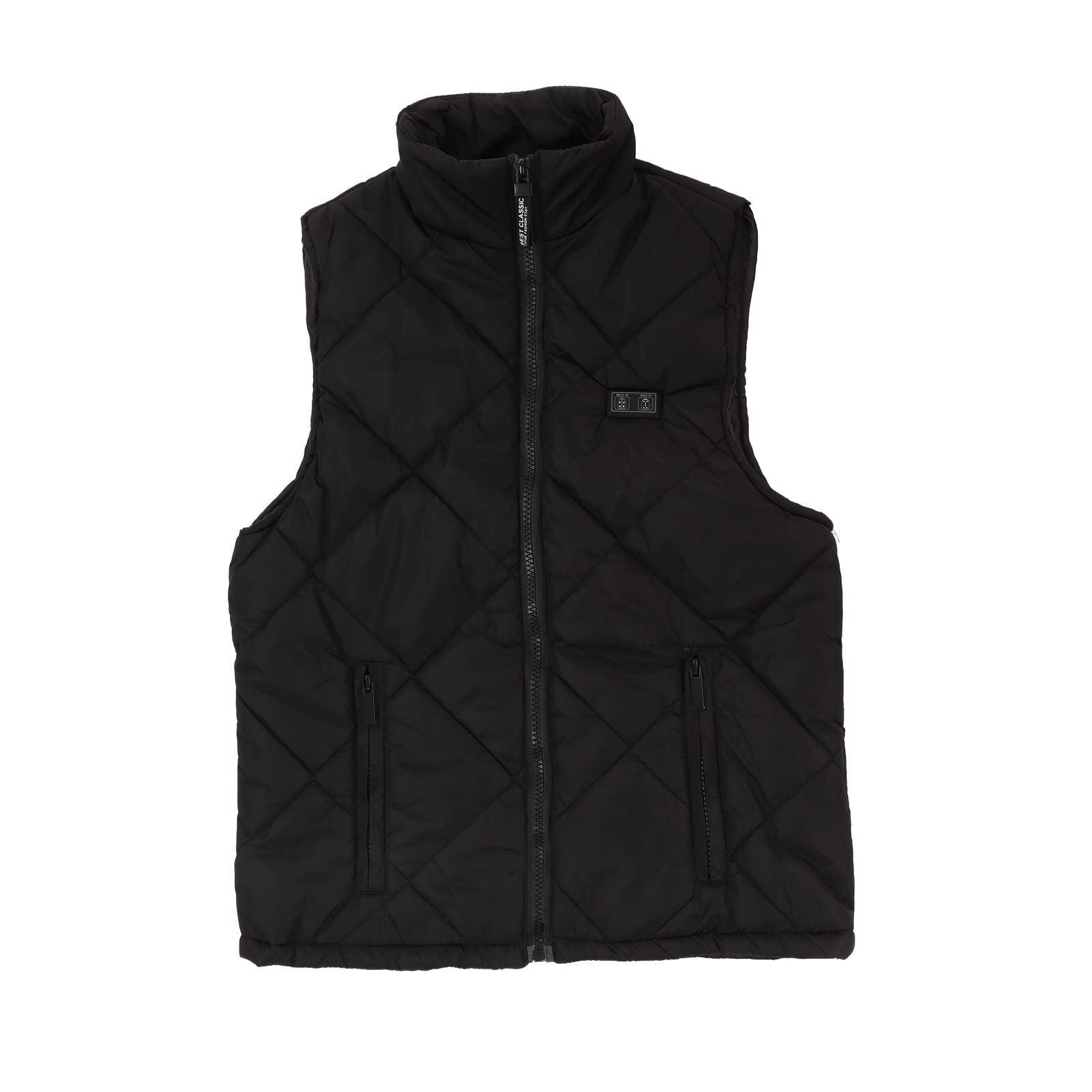 Veste Chauffante électrique pour Enfants, Veste Chauffante USB 13 Zones, Parfaite pour les Activités de Plein Air et les Loisirs à la Maison, Noir