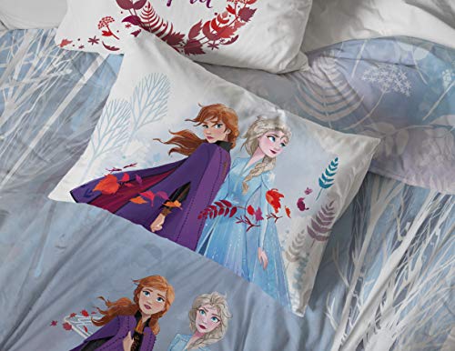 Image of Jay Franco Kids Sheet Set with Fitted, Flat Sheets & Pillow Cover - Ultra-Soft Bedding with Pillowcase for Room Decor, Multi - Frozen, 4 Piece Full