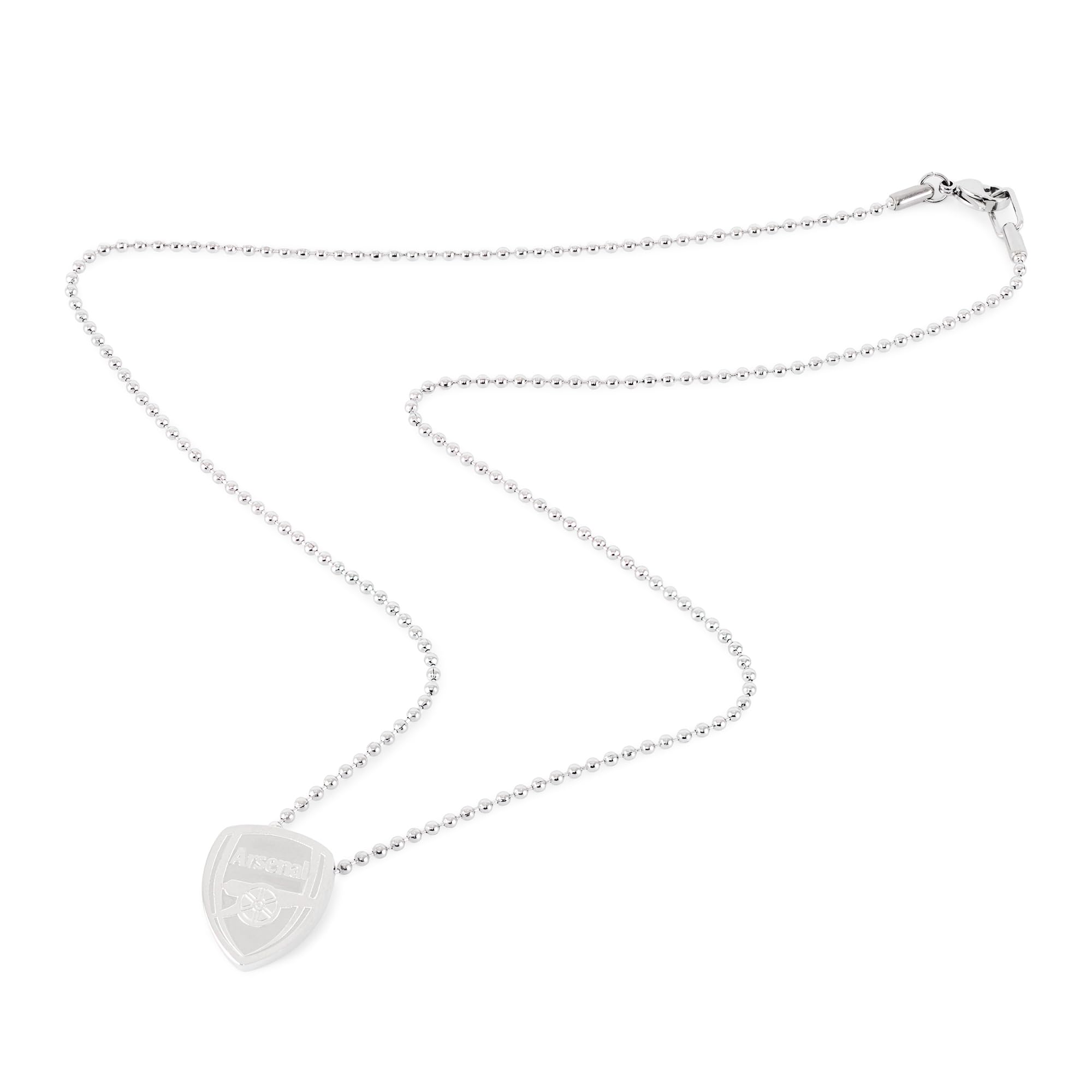 Collana ufficiale dell'Arsenal FC – Ciondolo in acciaio inox con stemma dei Gunners – Merchandise da calcio da uomo – in confezione regalo