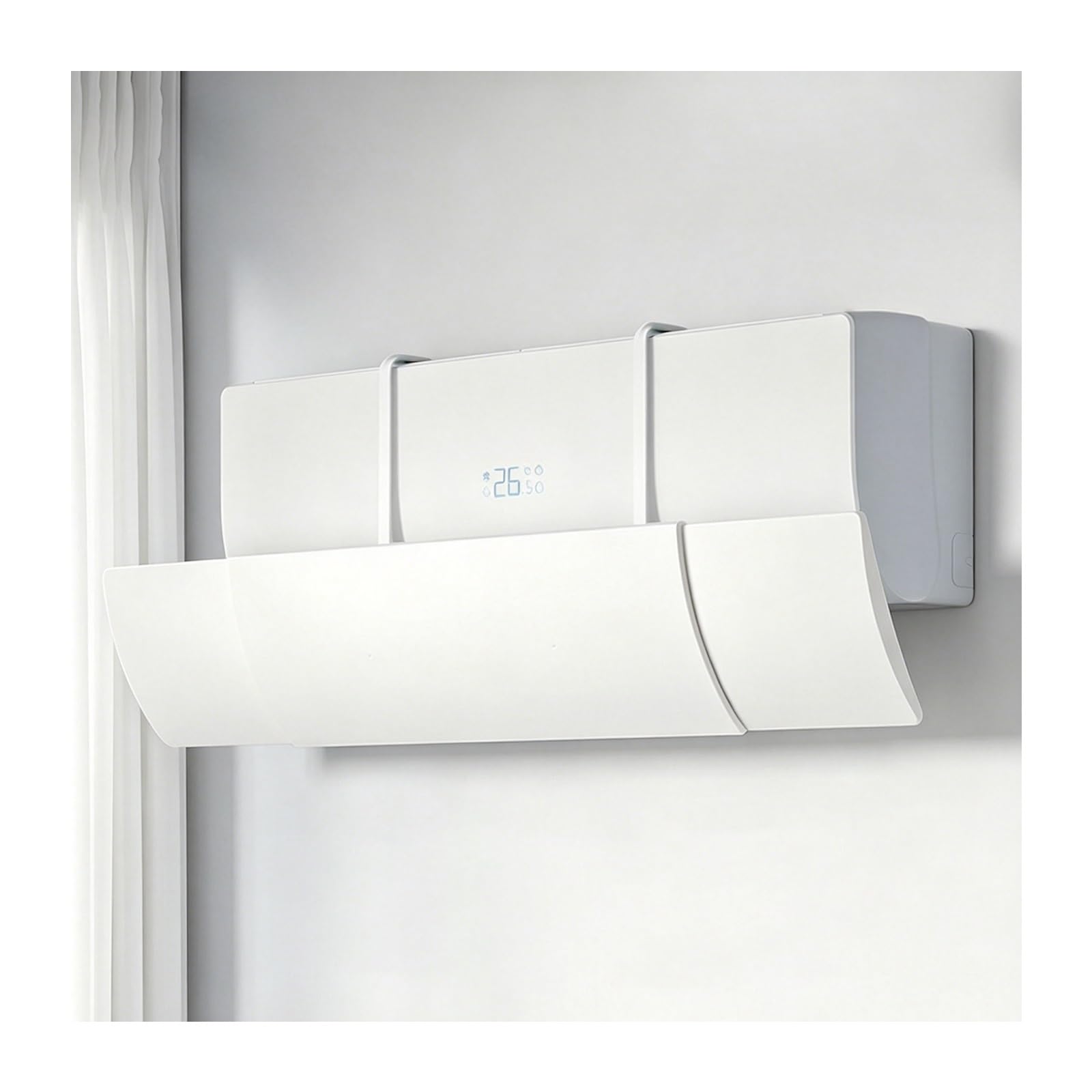 YFAURNDE Window Air Conditioner Deflector, Window Air Conditioners Windshield Universal, Suitable for Homes, Bedrooms, Offices, Bathrooms, Apartments, and Dormitories.(Standard Model)