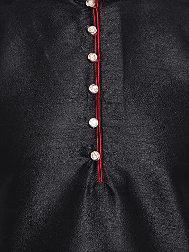 Image of HUZUR Mens Silk 6 Loop Kurta Pajama