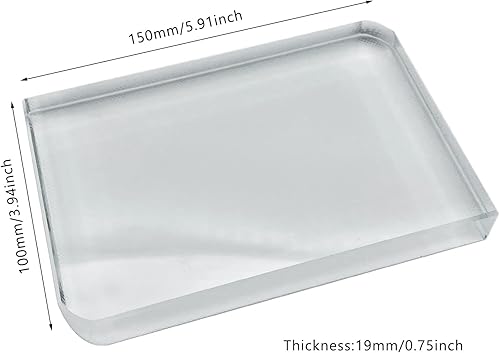 Miniatura 19 de Ismosm Sublimation Crystal Blanks, Two Pack Glass Plaque Blanks for Sublimation Award Plaque, Picture Frame, Sublimation Gifts, Crystal Tabletop