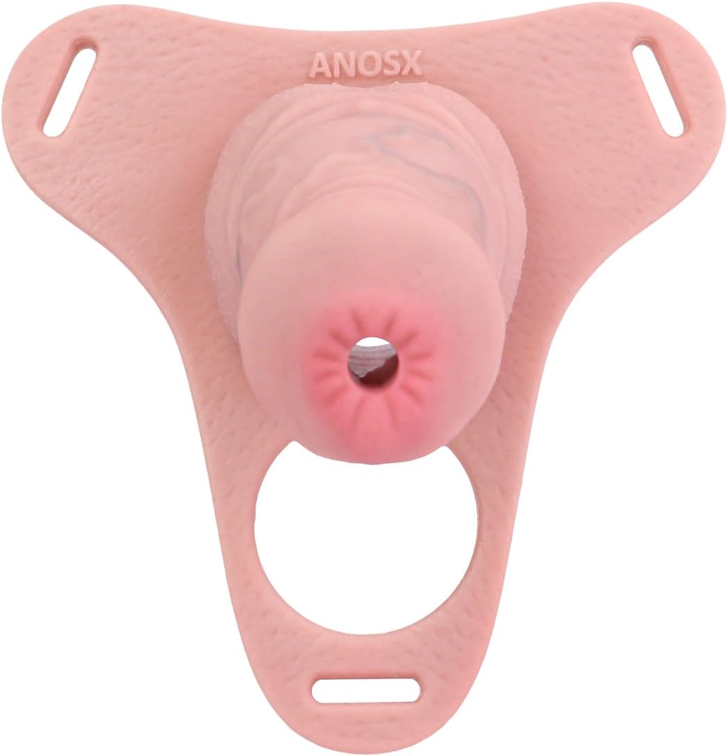 Silicone Chastity Cage Small Cock Cage with Penis Ring, Male Chastity Device SM Bondage Penis Exercise Adult Sex Toy