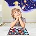 Wooden Solar System Puzzle for Kids, Montessori Toys Movable Planets Board Game for Toddlers, Outer Space Themed Preschool Science STEM Learning Activity