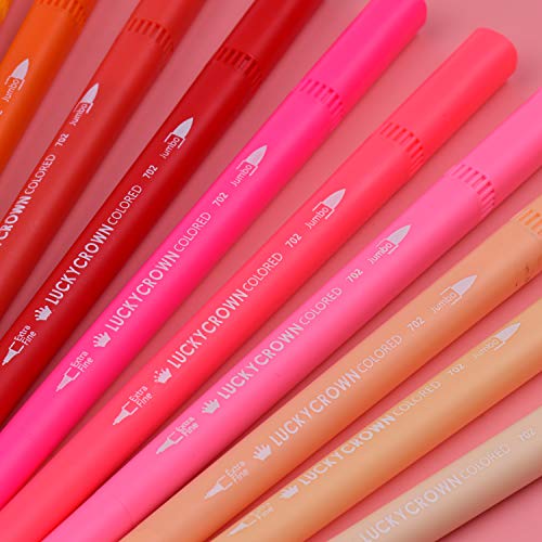 Aibecy 60 cores caneta marcador de pintura 0,4 mm ponta fina e ponta de pincel marca-texto 1-2 mm pa