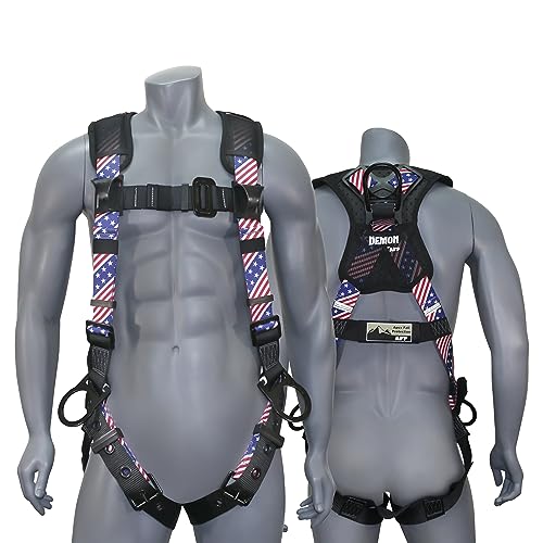 Image of AFP Demon Fall Protection Comfortable Safety Harness (OSHA /ANSI PPE)