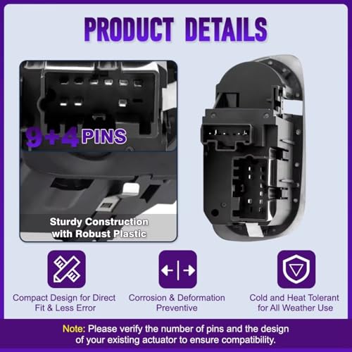 Interruptor de faros delanteros de alta durabilidad compatible con Expedition 2002 6