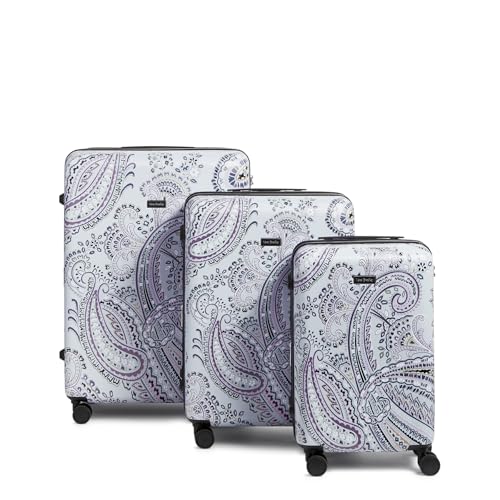 Image of Hardside 3 Piece Luggage Set, Soft Sky Paisley, One Size