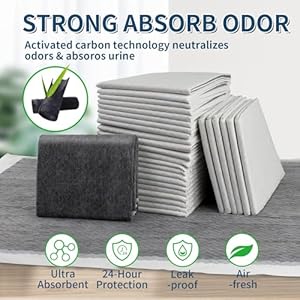   Dog-Pee-Pads-Extra-Large-28-x-36-50-Count-Charcoal-Puppy-Pads-XL-Potty-Pet-Training-Pads-with-Adhesive-Sticky-Tape-Super-Absorbent-Leak-Proof-Disposable-Pad-for-Doggies