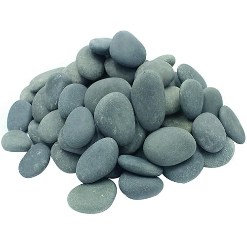 Rocas artesanales a granel, 112 piedras extremadamente lisas para pintura de rocas, piedras de bondad, artes y manualidades, decoración. 2 a 3.5