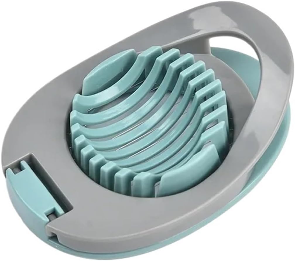 Multipurpose Stainless Steel Wire Egg Slicer, Compatible For Hard Boiled Eggs, Aluminium Cutter, Fruit Garnish(Blue)