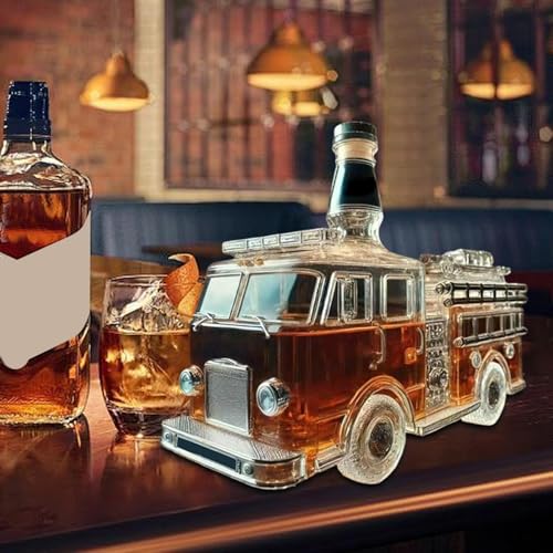 Butelki na wino – karafka do kieliszków do wina do ciężarówki, artystyczna rzeźba, dozownik alkoholu do wódki burbonowej, brandy, na napoje, do salonu, restauracji, baru, męża, na urodziny