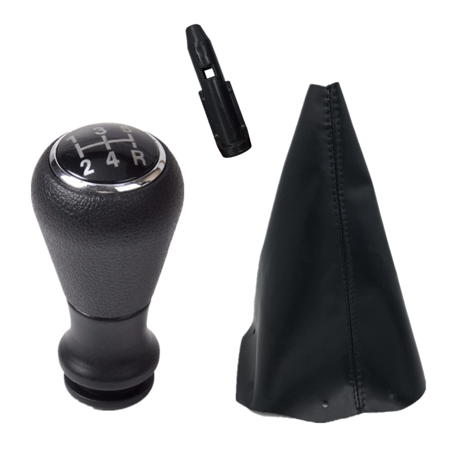 Caidis Style D Car Gear Shift Knob For Peugeot 106 206 206Cc 207 307 308 Car Hand Speed Gear Shift Knob Shifter Pu Leather Gaiter Boot Gear Lever Knob(Style D)