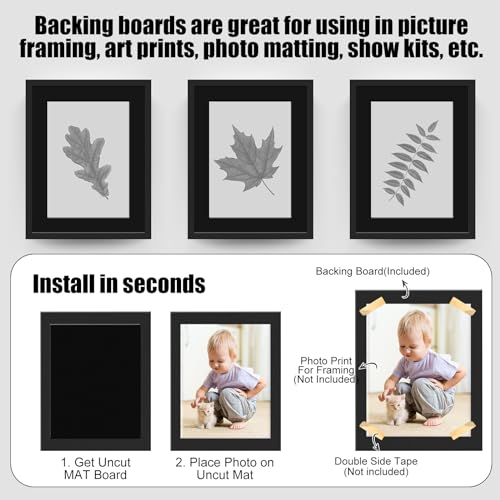Image of Frienda 100 Pack Foam Board 8 X 10 Inch White for School Art Projects | Rigid Foam Core Double Sided Surface, Lightweight for School Projects Crafts Presentations Office Displays Wedding Artwork