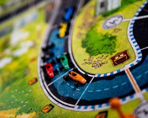 Image of Asmodee Heat: Heavy Rain Board Game Expansion - New Japan & Mexico Tracks, Intense Car Racing Strategy Game, Fun Family Game for Kids & Adults, Ages 10+, 1-7 Players, 60 Min Playtime