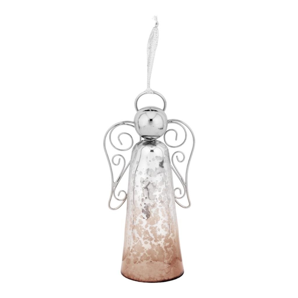 Regal Art & Gift Murano Angel Bell 6" - Amber