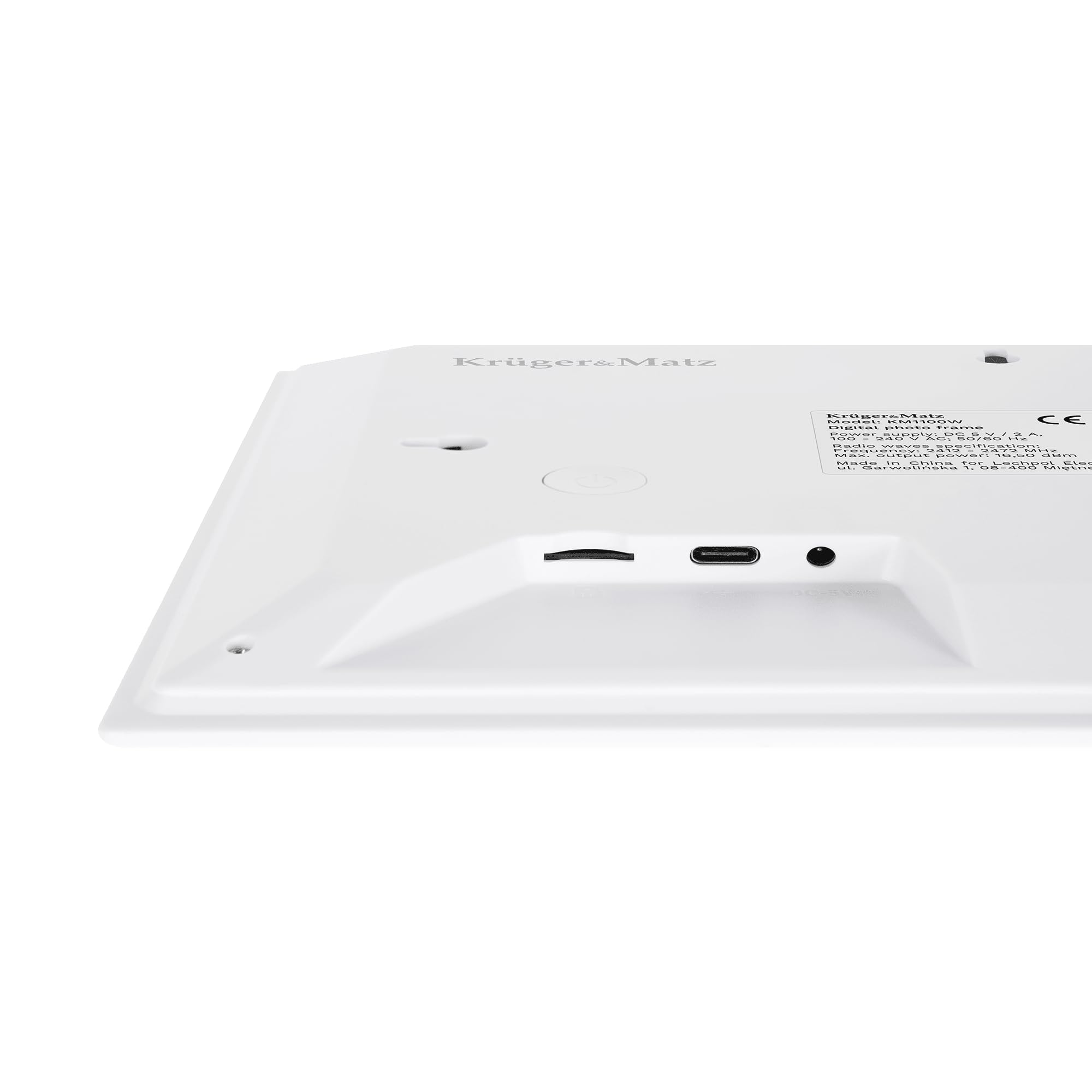 Kruger&Matz Cornice per Foto Digitale FRAMEO 1280 x 800 Pixel 10,1" Wi-Fi MicroSD Riproduzione Video Clip Timer Meteo Cornice Bianca KM1100W
