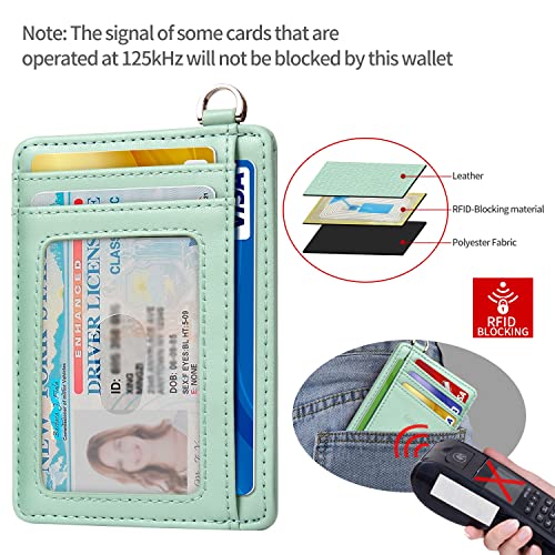 Image of Slim Minimalist Front Pocket Wallet, RFID Blocking Credit Card Holder Wallet with Detachable D-Shackle for Men Women