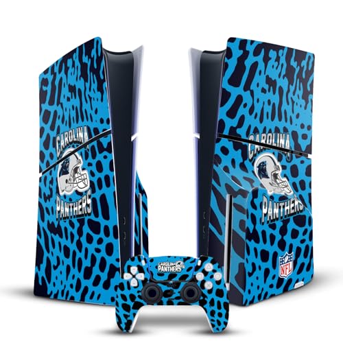 Skin NFL Carolina Panthers pour PS5 Slim Disc et Manette par Head Case Designs